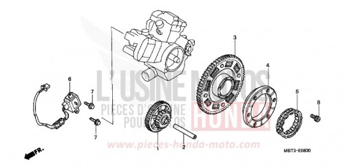 PULSE GENERATOR/ STARTING CLUTCH XL1000V1 de 2001